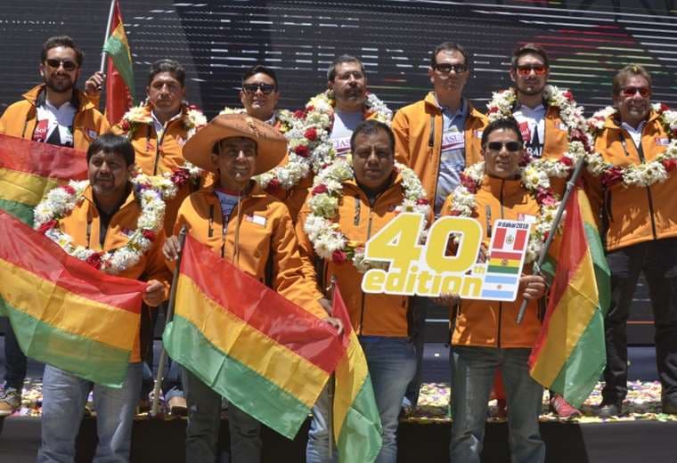 Bolivianos en el Dakar 2018, última vez que el rally pasó por Bolivia. Foto: Internet