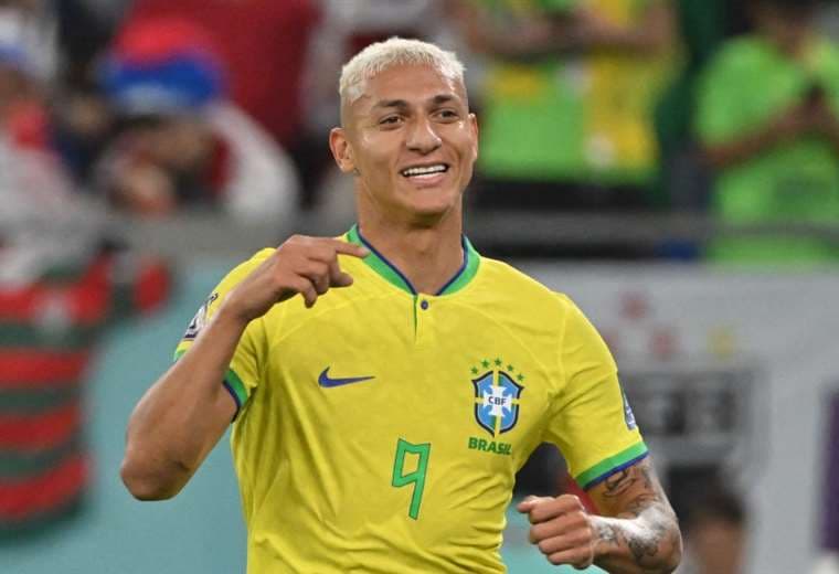 Richarlison marcó el tercer gol de Brasil frente a Corea del Sur. Foto: AFP