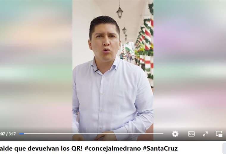 Concejal Medrano difunde audio sobre el caso QR