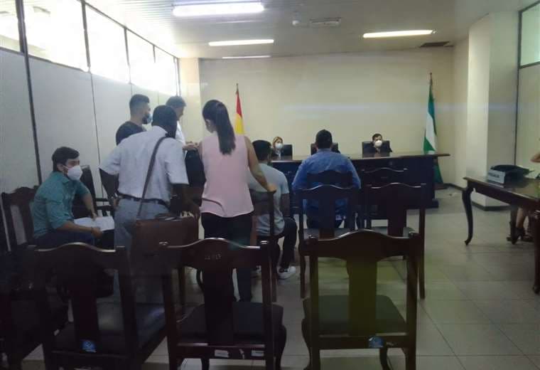 El Tribunal Segundo de Sentencia suspendió la audiencia Foto: Alejandra Quintela 