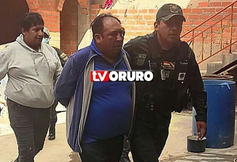 Padilla fue detenido y trasladado a Santa Cruz. Foto: TV Oruro