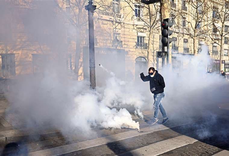 Protestas en Francia contra las restricciones/Foto: AFP