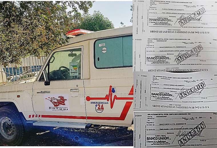 Potosí emitió cuatro cheques por las 41 ambulancias el 31 de diciembre 