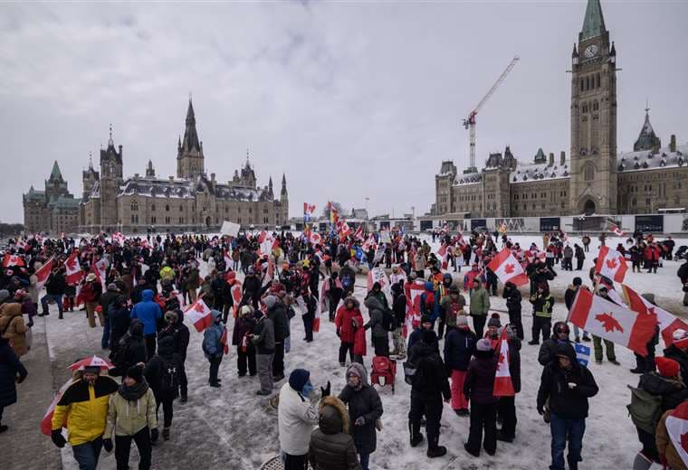 Protestas en Canadá /Foto: AFP