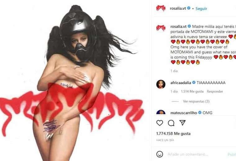 Rosalía posa desnuda para la portada de su nuevo disco
