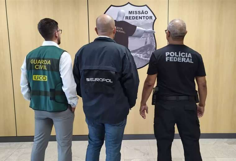 Agentes de Europol, de Brasil,  España y Paraguay participaron en un operativo
