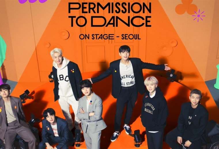 BTS promocionando el concierto del 12 de marzo