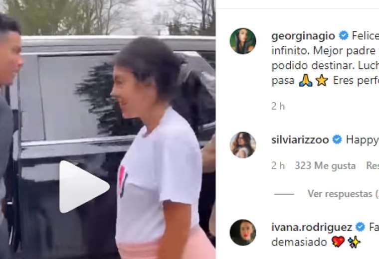Captura de pantalla del video publicado por Georgina en Instagram