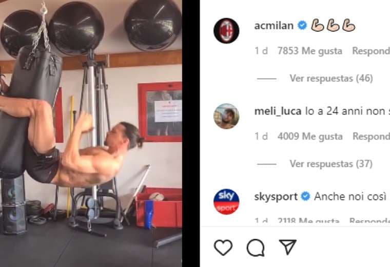 Zlatan Ibrahimovic muestra su exigente rutina de ejercicios (video)