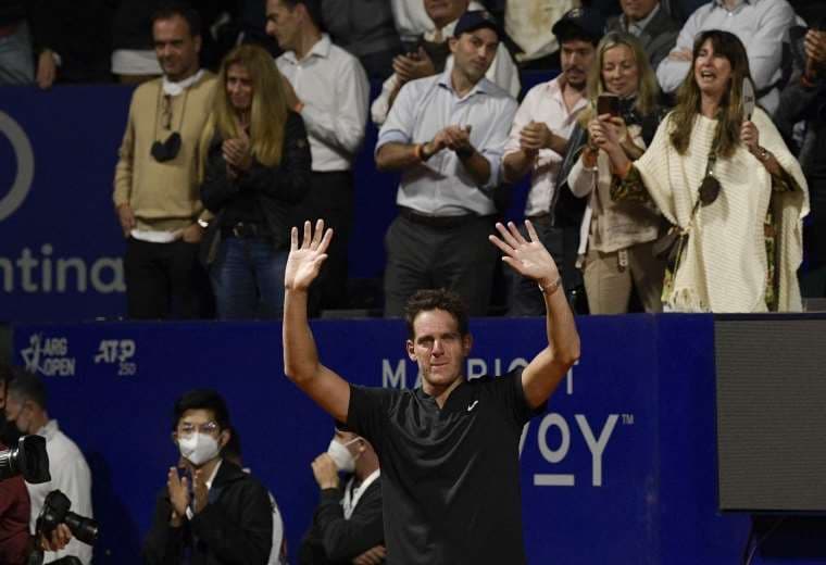 Del Potro agradeció el apoyo del público al final del partido. Foto: AFP