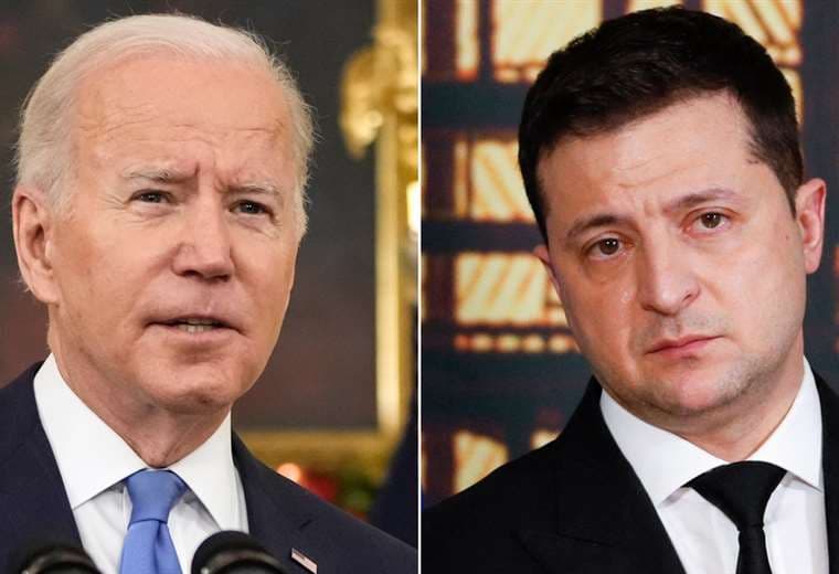 Presidente ucraniano conversó don Joe Biden