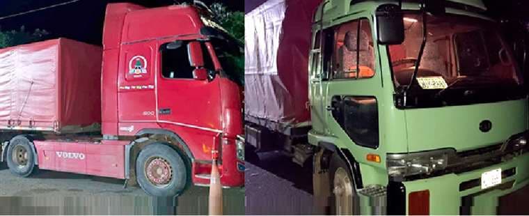 Foto referencial, camiones comisados por la Aduana