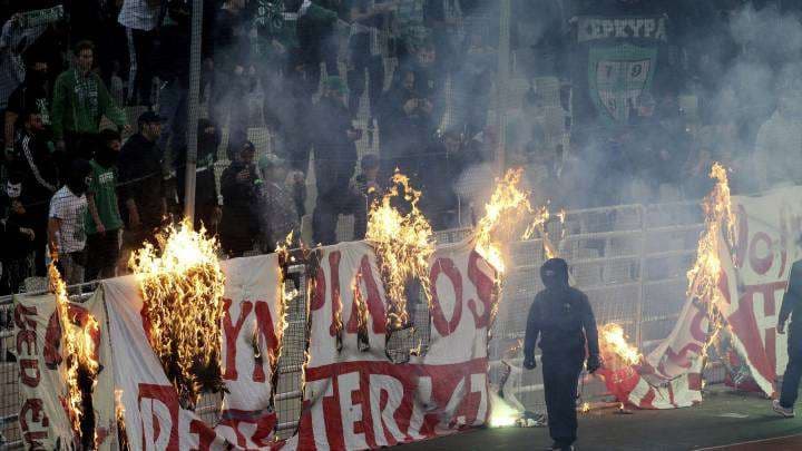 Autoridades griegas anuncian duras medidas contra la violencia en el fútbol. Foto:Internet