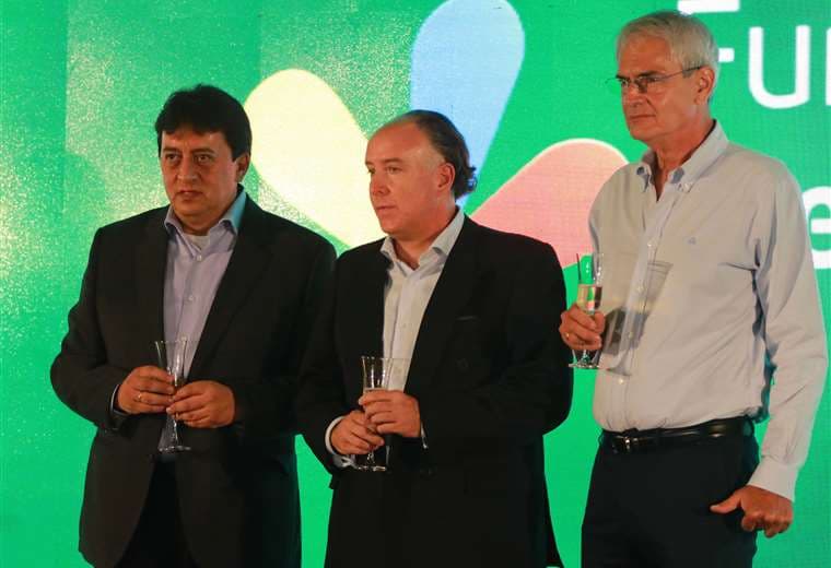 Hernán Gonzales, Darko Zuazo y Percy Áñez, ejecutivos y directivos del BMSC