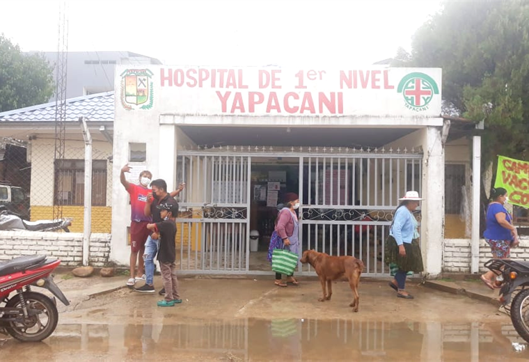 En el hospital de Yapacaní se confirmó el deceso de la menor. Foto. Soledad Prada 