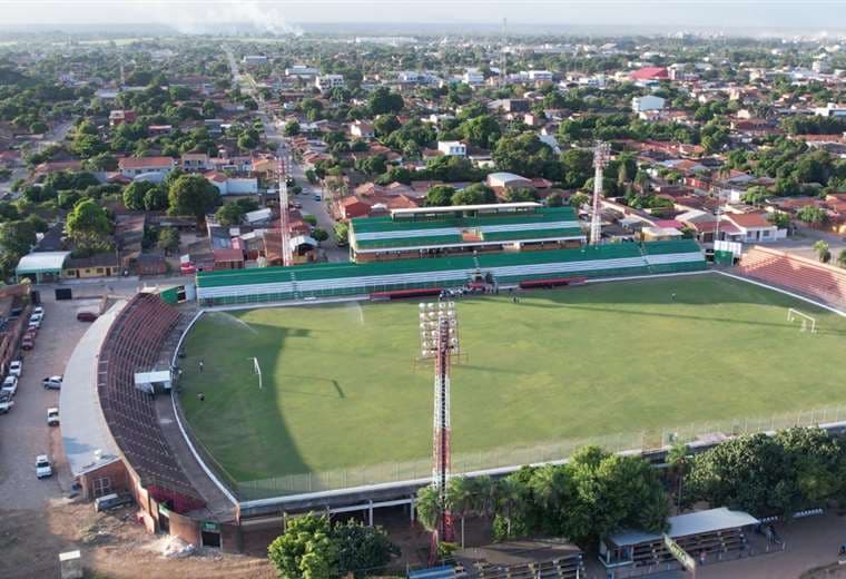 Una vista aérea del estadio Gilberto Parada. Foto: SDD