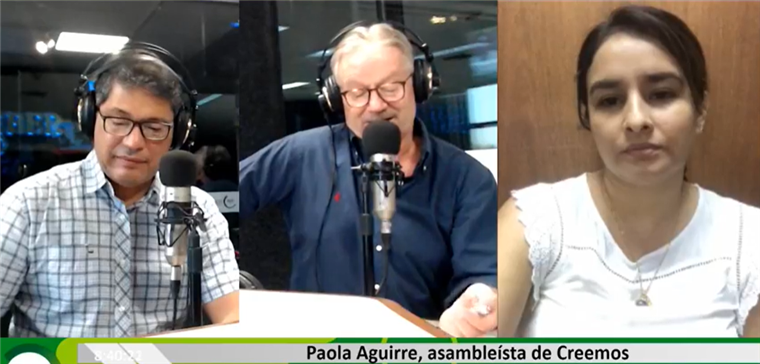 La asambleísta departamental de Creemos, Paola Aguirre, desvirtúa polémica por el decreto