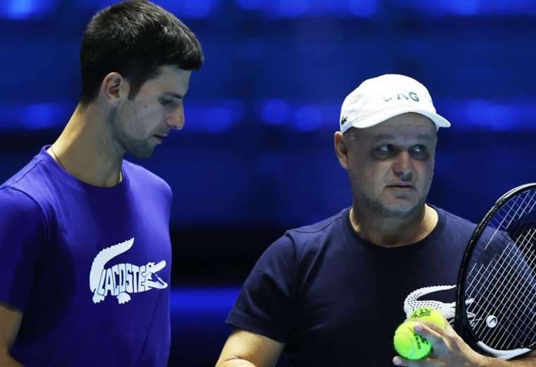 Novak Djokovic y Marian Vajda, cuando trabajaban juntos. Foto: Internet