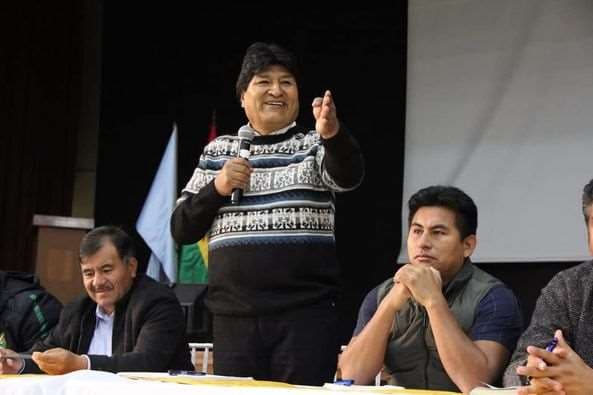Evo Morales en Cochabamba I redes.