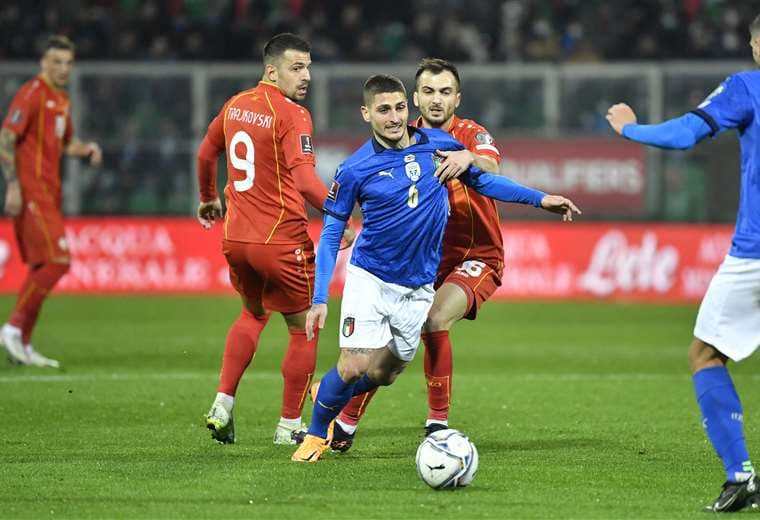 Italia perdió este jueves ante Macedonia y se quedó sin Mundial. Foto. AFP