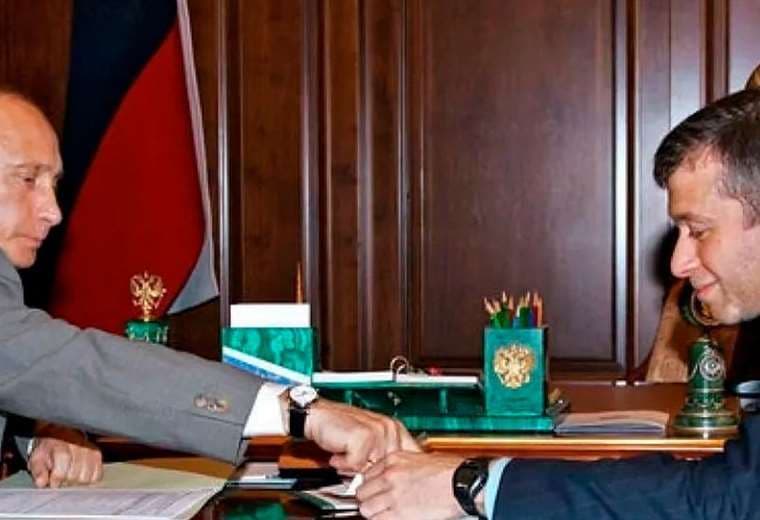 Vladimir Putin y Roman Abramovich.