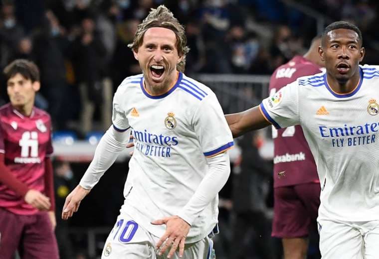Luka Modric convirtió el segundo gol del Real Madrid. AFP
