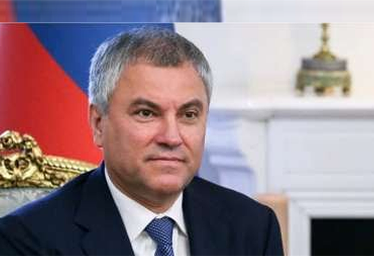 Viacheslav Volodin, presidente de la Duma Rusa. Foto. Internet 		