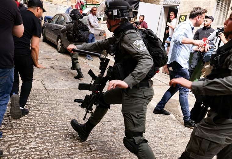 Enfrentamientos en Jerusalén/Foto: AFP