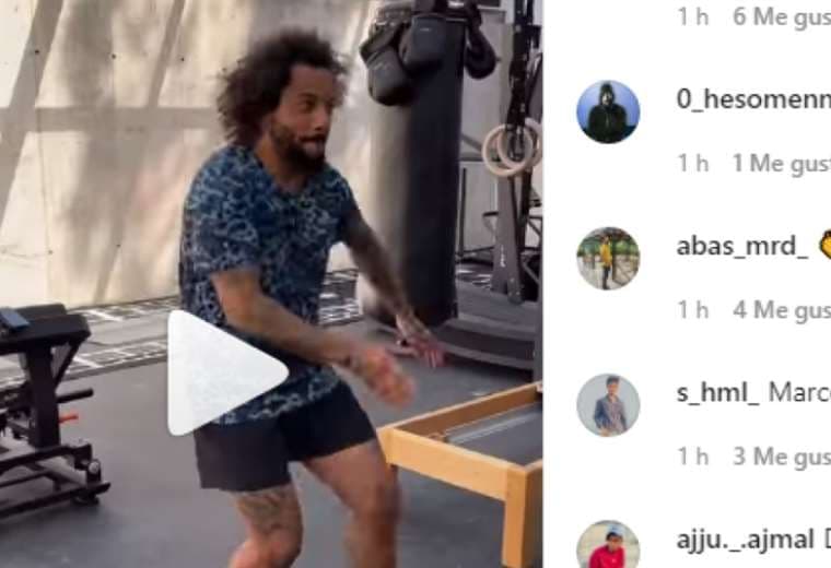 Captura de pantalla del video publicado por Marcelo en Instagram