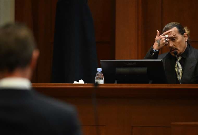 Depp en el juicio (Foto: AFP)