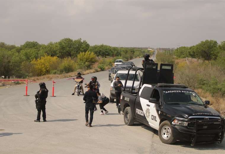 La policía mexicana mientras buscaba a Debanhi