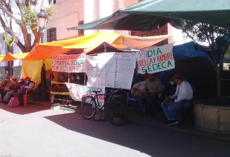 Trabajadores del exSedeca en huelga de hambre 