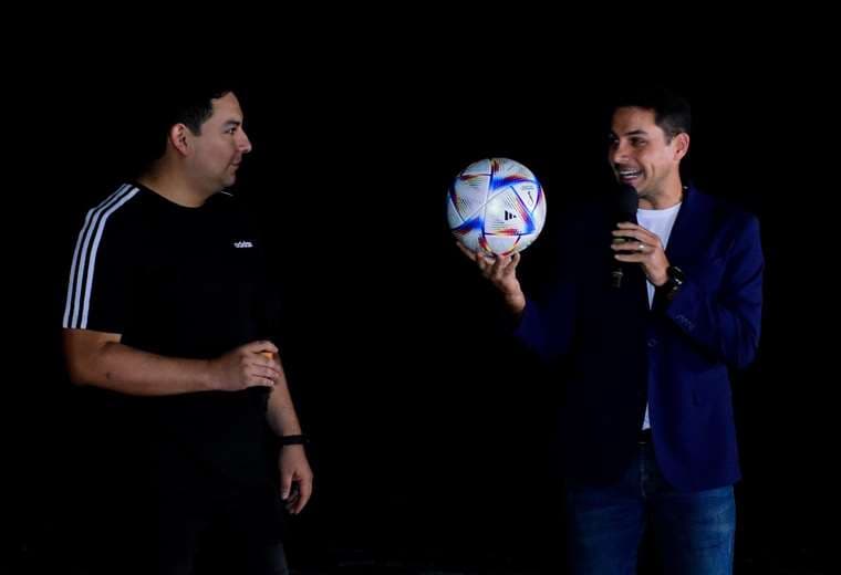 Bruno Guardia, business manager Adidas en Bolivia y Pablo Fernández