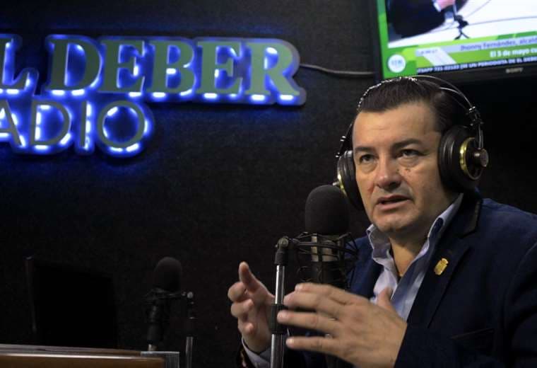 Jhonny Fernández en EL DEBER Radio. Foto: E Canedo
