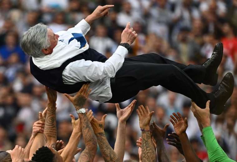 Ancelotti no para de sumar títulos como entrenador. Foto: AFP