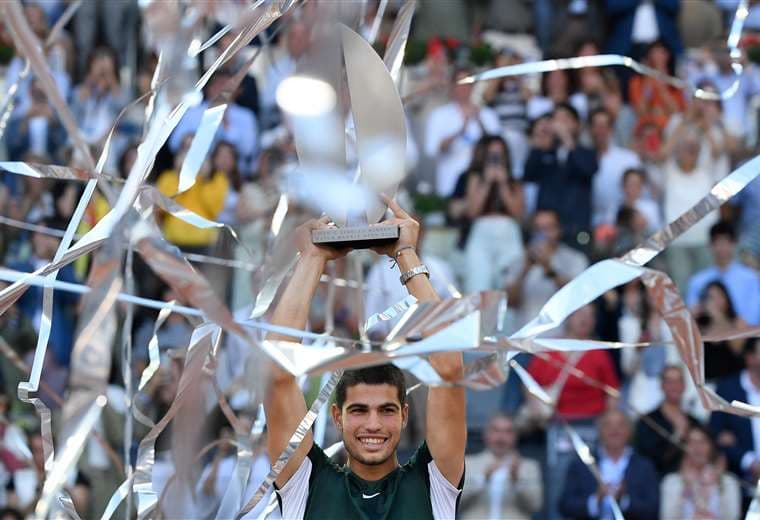 Carlos Alcaraz ganó el Master de Madrid. Foto: AFP