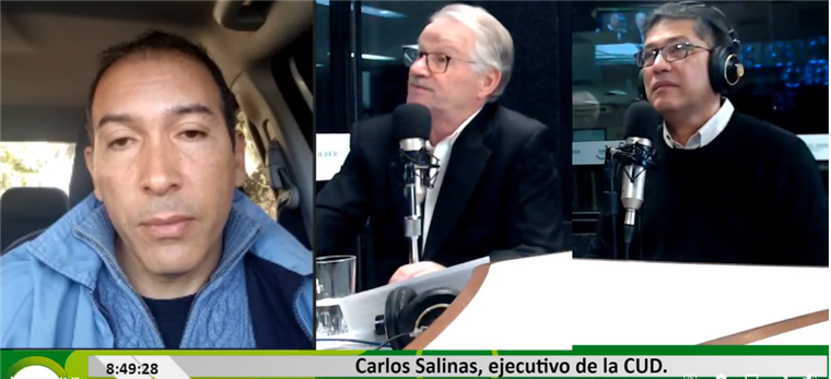 Carlos Salinas, dirigente de la confederación universitaria de docentes