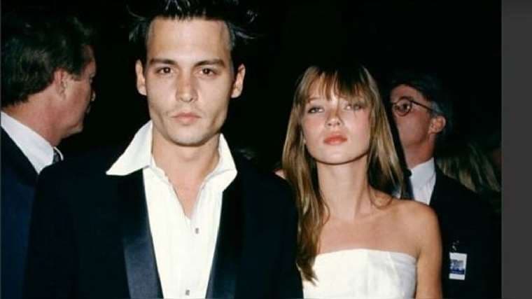 Kate Moss y Johnny Depp. Foto: Internet