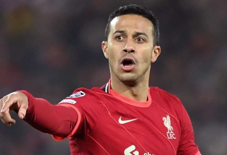 Thiago Alcántara es duda en el Liverpool para la gran final. Foto: Internet