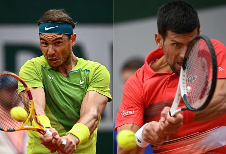 Nadal y Djokovic se jugarán el pase a cuartos de final. Foto. AFP