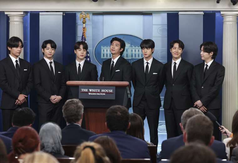 BTS en la Casa Blanca (Foto: AFP)