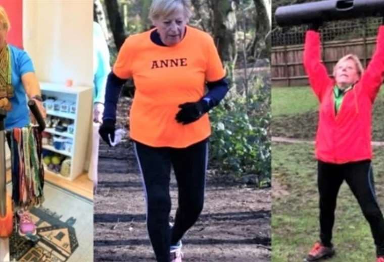 Anne hace gimnasia, pesas, retiros de yoga y corre 5 kilómetros