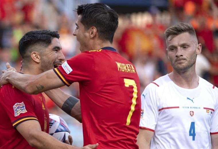España lleva dos triunfos al hilo en la Liga de Naciones. Foto: AFP