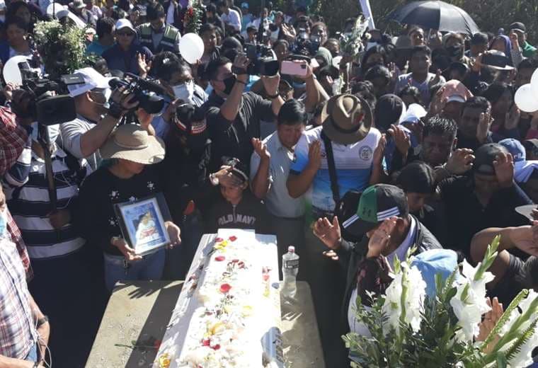 El niño fue enterrado este lunes en Yapacaní/Foto Soledad Prado