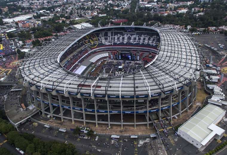 Estadio Azteca. En este escenario se jugaron partidos de tres mundiales. Foto: AFP