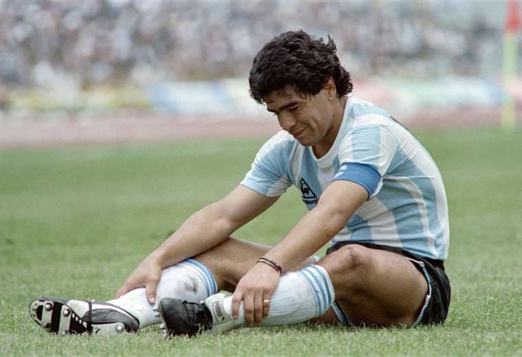 Diego Maradona, ídolo del fútbol argentino. Foto: AFP
