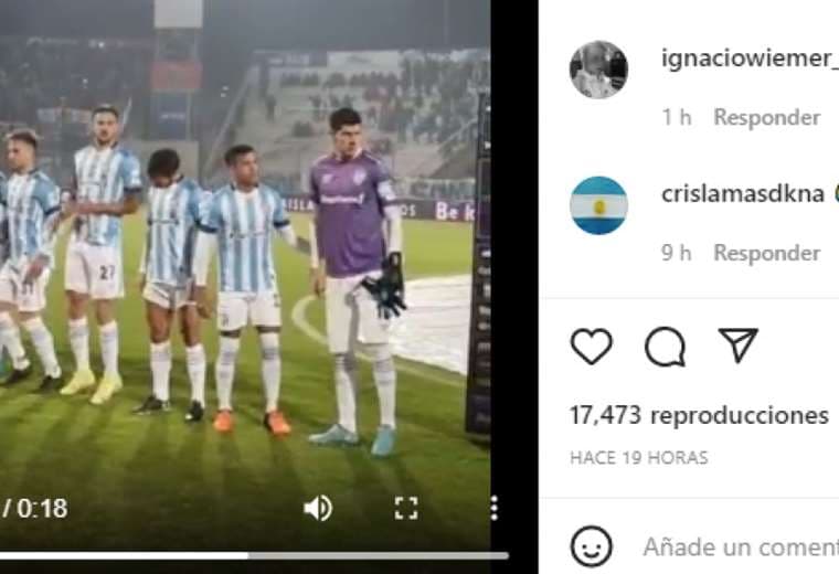 Captura de pantalla del video publicado por Carlos Lampe en Instagram