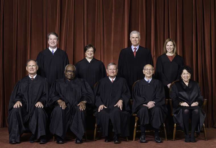 La corte suprema actual de EEUU