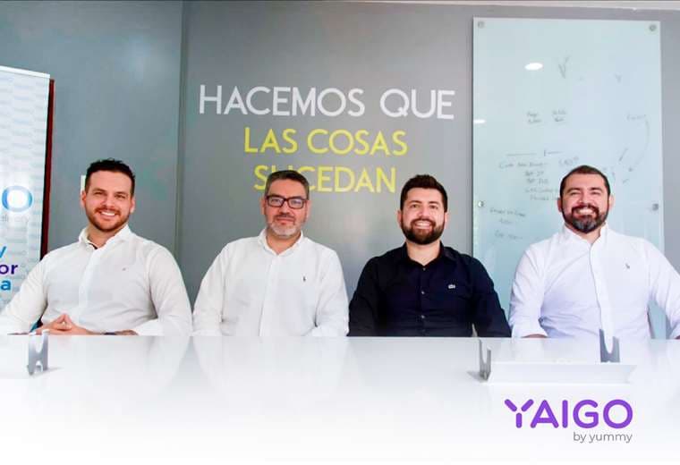 Saúl Paniagua, Max Jungermann, Ariel Valverde y Erick Valverde de Yaigo by Yummy