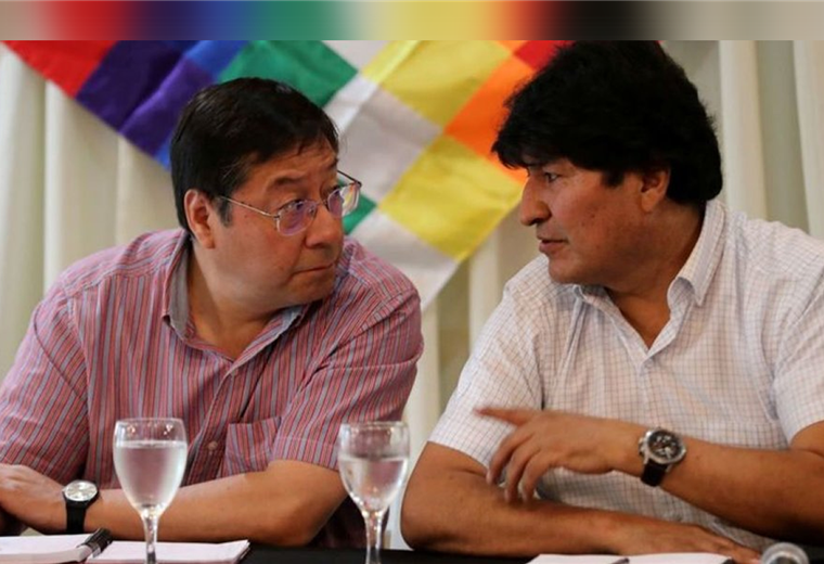 Luis Arce y Evo Morales, distanciados por el ministro de Gobierno, Eduardo del Castillo